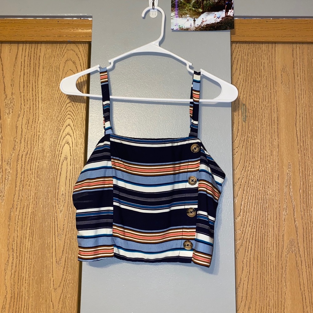 striped crop top